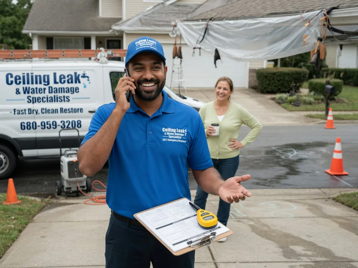 Ceiling Leak Cleanup Oskaloosa, KS FAQs